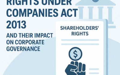 SHAREHOLDER’S RIGHTS UNDER COMPANIES ACT 2013 AND THEIR IMPACT ON CORPORATE GOVERNANCE